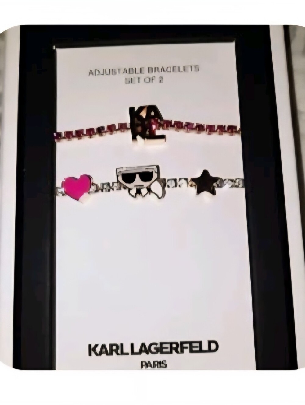 New Karl Lagerfeld Charm Bracelet Duo